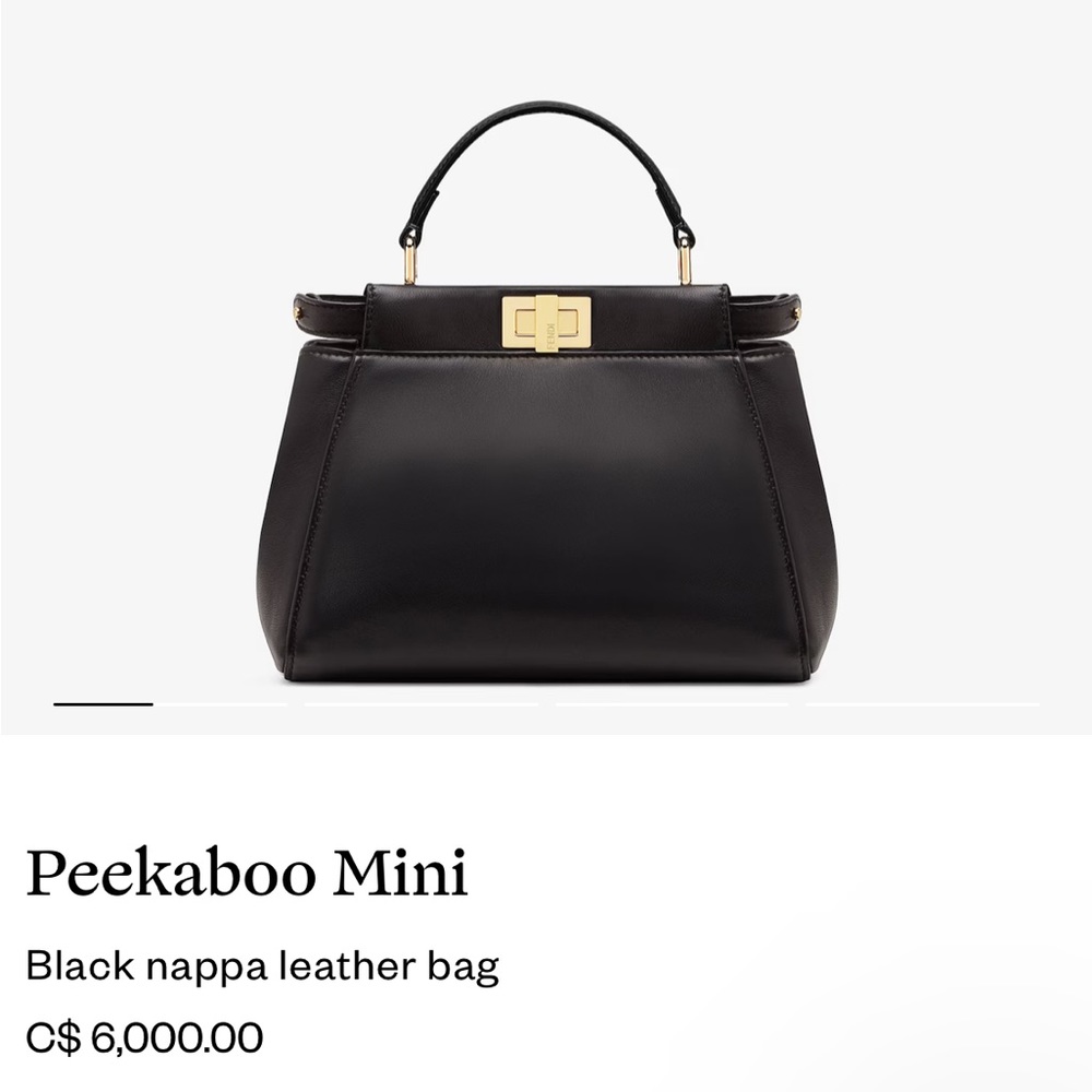 Fendi mini peekaboo